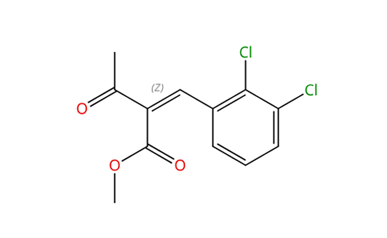 非洛地平杂质1 Z-2-(2,3-Dichlorophenyl)methylene-3-oxobutanoic acid methyleater 68064-69-7